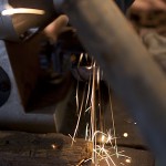 Galvanised water pipe (mild steel)